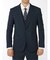タカキュー ウール混ストレッチ 2ボタン3ピース ビジネスセットアップスーツ 杢紺