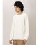 タカキュー 無地リップル クルーネック長袖Tシャツ