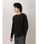 タカキュー 無地リップル クルーネック長袖Tシャツ