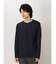 タカキュー 無地リップル クルーネック長袖Tシャツ