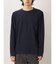 タカキュー 無地リップル クルーネック長袖Tシャツ
