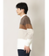 タカキュー カシミアタッチ 切替クルーニット&長袖Tシャツ アンサンブル