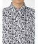 総柄ロゴプリント レギュラーカラー長袖シャツ