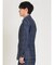 TechLinen スリムフィット 2ボタンジャケット チェック紺(セットアップ可能)