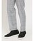 TechLinen スリムフィット ノータックパンツ チェックライトグレー(セットアップ可能)