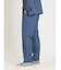 TechDenim スリムフィット ノータックパンツ 青(セットアップ可能)