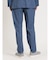 TechDenim スリムフィット ノータックパンツ 青(セットアップ可能)