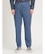TechDenim スリムフィット ノータックパンツ 青(セットアップ可能)