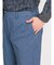 TechDenim スリムフィット ノータックパンツ 青(セットアップ可能)