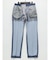 TechDenim スリムフィット ノータックパンツ 青(セットアップ可能)