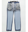 TechDenim スリムフィット ノータックパンツ 青(セットアップ可能)