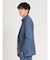 TechDenim スリムフィット 2ボタンジャケット 青(セットアップ可能)