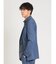 TechDenim スリムフィット 2ボタンジャケット 青(セットアップ可能)