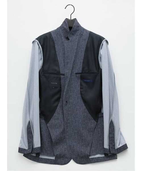 イッセイミヤケ　ダブルボタンジャケット❓美品です♪ TechDenim スリムフィット 2ボタンジャケット 紺｜タカキューの