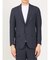 軽量ストレッチ レギュラーフィット 2ボタン2ピーススーツ グレンチェック紺