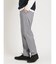 クロスストレッチ スリムフィット ノータックスラックス ヘリンボンライトグレー