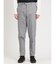 クロスストレッチ スリムフィット ノータックスラックス ヘリンボンライトグレー