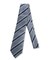 シルク混 ネクタイ＆タイバーセット ビットストライプ