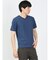 リンクスジャガード Vネック半袖Tシャツ