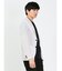 トリコットプリント スリムフィット 2ボタンジャケット 白
