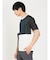 異素材切替 クルーネック半袖Ｔシャツ