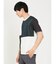 異素材切替 クルーネック半袖Ｔシャツ
