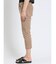 クロスストレッチ スリム クロップドパンツ カットツイル