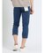 クロスストレッチ スリム クロップドパンツ カットデニム