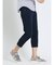 クロスストレッチ スリム クロップドパンツ カットデニム