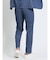 TechDenim スリムフィット ノータックパンツ 青(セットアップ可能)