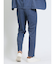 TechDenim スリムフィット ノータックパンツ 青(セットアップ可能)