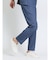 TechDenim スリムフィット ノータックパンツ 青(セットアップ可能)