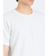 ふくれジャガード チェック柄 クルーネック半袖Ｔシャツ