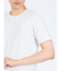 ふくれジャガード チェック柄 クルーネック半袖Ｔシャツ