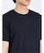 ふくれジャガード チェック柄 クルーネック半袖Ｔシャツ