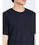 ふくれジャガード チェック柄 クルーネック半袖Ｔシャツ