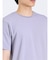 ふくれジャガード チェック柄 クルーネック半袖Ｔシャツ