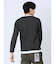さまになる フェイクレイヤード キーネック長袖Tシャツ