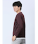 さまになる フェイクレイヤード キーネック長袖Tシャツ