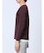 さまになる フェイクレイヤード キーネック長袖Tシャツ