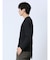 リンクスジャガード千鳥 Vネック長袖Tシャツ
