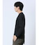 リンクスジャガード千鳥 Vネック長袖Tシャツ