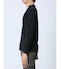 リンクスジャガード千鳥 Vネック長袖Tシャツ