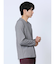 リンクスジャガード千鳥 Vネック長袖Tシャツ