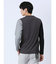リンクスジャガード千鳥 Vネック長袖Tシャツ