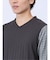 リンクスジャガード千鳥 Vネック長袖Tシャツ