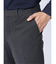 ストレッチジャージ スリムフィット ノータックパンツ グレー(セットアップ可能)