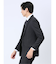 Woolen Tec On スリムフィット 2ボタンジャケット チェックグレー(セットアップ可能)