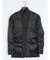 Woolen Tec On スリムフィット 2ボタンジャケット チェックグレー(セットアップ可能)