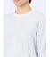 ジャガード バーズアイ クルーネック長袖Tシャツ